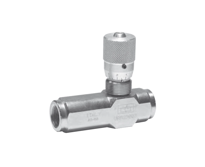 90° Flow Regulator with Check Valve
